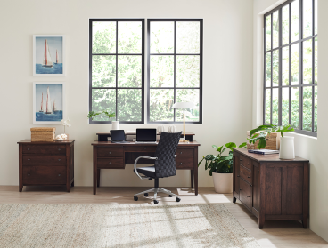 Real wood wide file cabinet