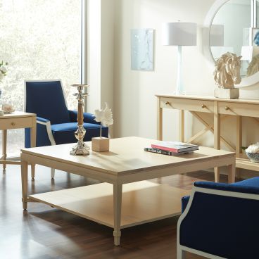 Ava Square Cocktail Table made with real wood