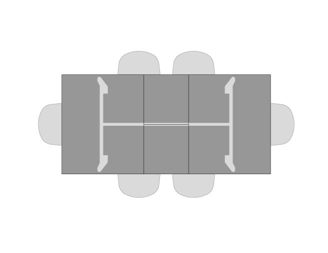 Visual of seating for Waldon Table