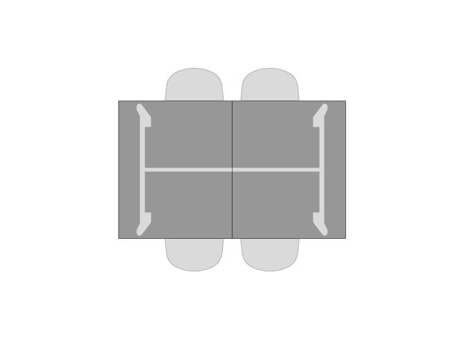Visual of seating for Waldon Table