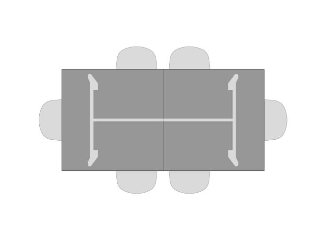 Visual of seating for Waldon Table
