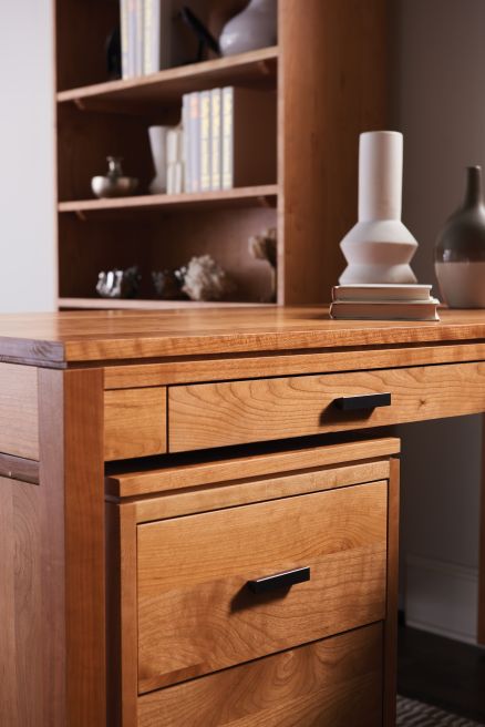 Real wood file cabinet that fits under a desk