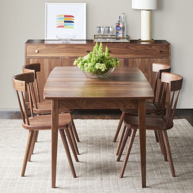 real walnut dinging room set