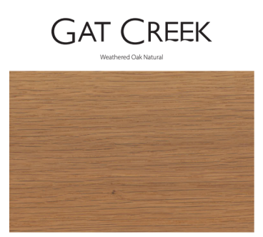 Weathered Oak Natural Finish Card